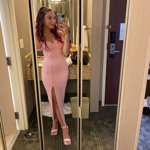 Light Pink Strapless Hello Molly Midi with Mermaid detail XS/2